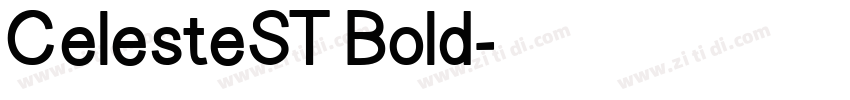CelesteST Bold字体转换